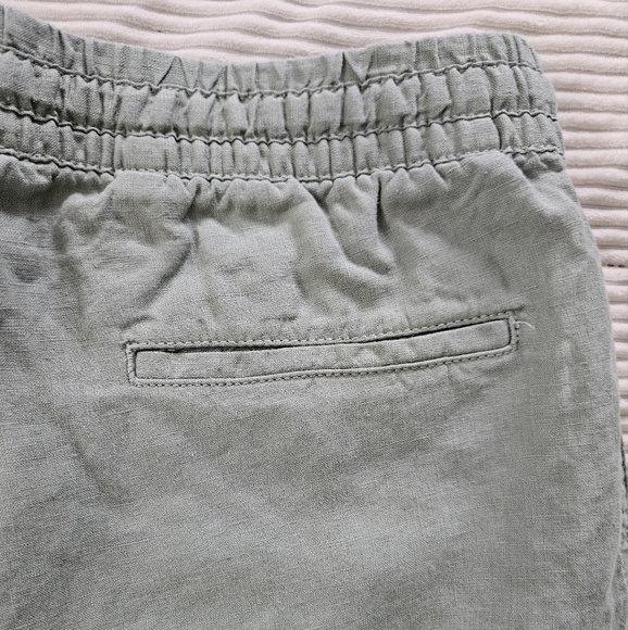 L.L. Bean 100% Linen Women's Green Pants Size 8 Reg - Picture 10 of 10